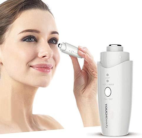 QUK Heated Anti-Aging Vibrating Eye Massage, Lighten Dark Circles and Puffiness, Mini Eye Fine Lines Sonic Eye Device TB-1188