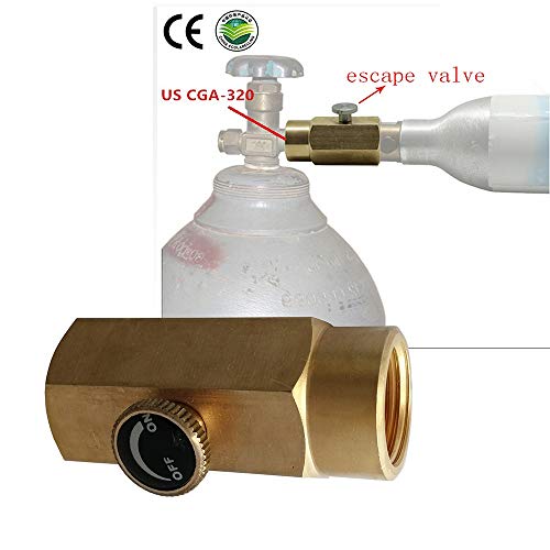 UP100 CO2 Cylinder Refill Adapter Connector Kit CGA320 Thread for Filling Soda Maker Sodastream Tank Thread TR 21 x 4