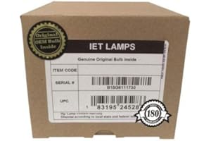 IET Genuine OEM Replacement Lamp for Optoma GT1080HDR Projector (Philips Bulb Inside)