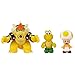 NINTENDO Mario Bros Universe Micro Wave 1: Bowser, Koopa Troopa and Toad Action Figure, 3-Pack