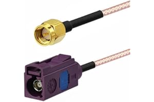 Saide Electronics GSM Antenna Extension Cable Fakra D Female to SMA Male Connector pigital Cable RG316 20cm (15cm)
