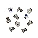 QNINE 5 Sets Replacement Screws for MacBook Pro 13 or 15 inch Retina Display A1398 A1425 A1502 2012-2015, 50pcs Unibody Bottom Case Cover P5 Pentalobe Repair Notebook Laptop PC Computer Screw