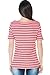 Smallshow Women's Maternity Nursing Top Short Sleeve Stripe Breastfeeding T-shirt (XL)
