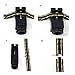 Feraco Men Titanium Magnetic Therapy Bracelet Element Magnets Relief for Arthritis Pain Charms Wristband,Gold Black