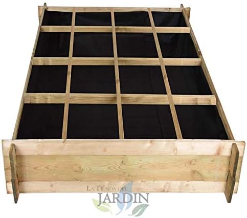 HUERTO URBANO de madera 134 x 134 x 24 cm, 16 departamentos ...