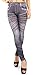 Amour Denim Look Faux Jean Blue Stretchy Leggings Tights Pants Trousers