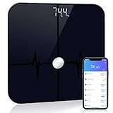 Wecolor Bluetooth Body Fat Scale, Bathroom BMI