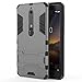 MAIKEZI Nokia 6.1 Case, Nokia 6 2018 Case, [Not Suitable for Nokia 6] Dual Layer Armor Hard Slim Hybrid Kickstand Phone Cover Case for Nokia 6 2018 (Gray Kickstand Case)