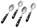 Ginkgo International Le Prix Stainless Steel Demitasse Spoons, Green, Set of 4