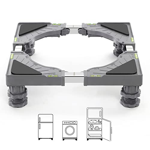 Nefish Mini Fridge Stand Adjustable Refrigerator Stand with 4 Strong