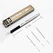 Microblading Eyebrow Pen,Eyebrow Tattoo Pen Tat Brow Microblade Eyebrow Pen Waterproof & Smudge-Proof With Four Micro-Fork Tips Applicator for Daily Natural (Dark Brown)