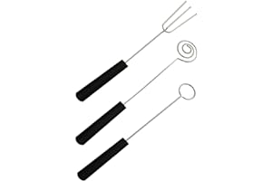 3pcs Candy Dipping Tools Chocolate Dipping Fork Spoons Set Culinary Decorating Spoons Chef Art Pencil for Handmade Chocolates