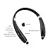 Foldable Bluetooth Headset,URWILL Wireless Neckband Sports Headphones with Retractable Earbuds, Bluetooth Sweatproof 4.1 Stereo Earphones Built-in Mic,Handsfree Calling Bluetooth Devices