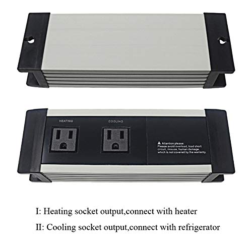 Ketotek KT4000 Digital Thermostat Temperature Controller Waterproof sensorÂ US Plug Outlet LCD 2 Stage Heating and Cooling Mode For Home Greenhouse Aquarium Industry