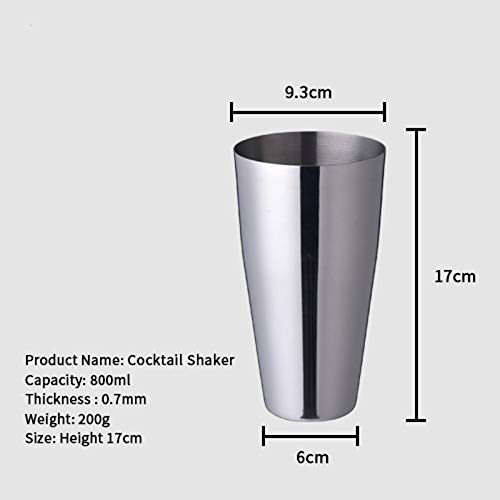 NXYJD 28 Unzen Edelstahl Cocktail Shaker Mixer Getränk Bartender Kit Bars Set Werkzeuge – Bild 4