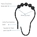 Black Shower Curtain Hooks, Amazer Shower Curtain Hooks, Shower Hooks for Shower Curtain, Decorative Shower Curtain Hooks Rust Proof Stainless Steel Shower Curtain Hooks Set of 12