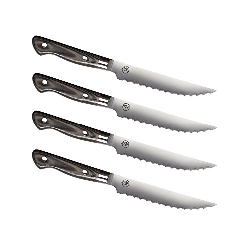 Michael Symon 4 Piece Serrated Steak Knife Set G10 Handle (Factory Second)