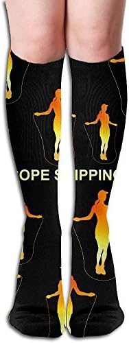 Rope Skipping Colortone Women's Knee High Ventilation Socks Stockings
