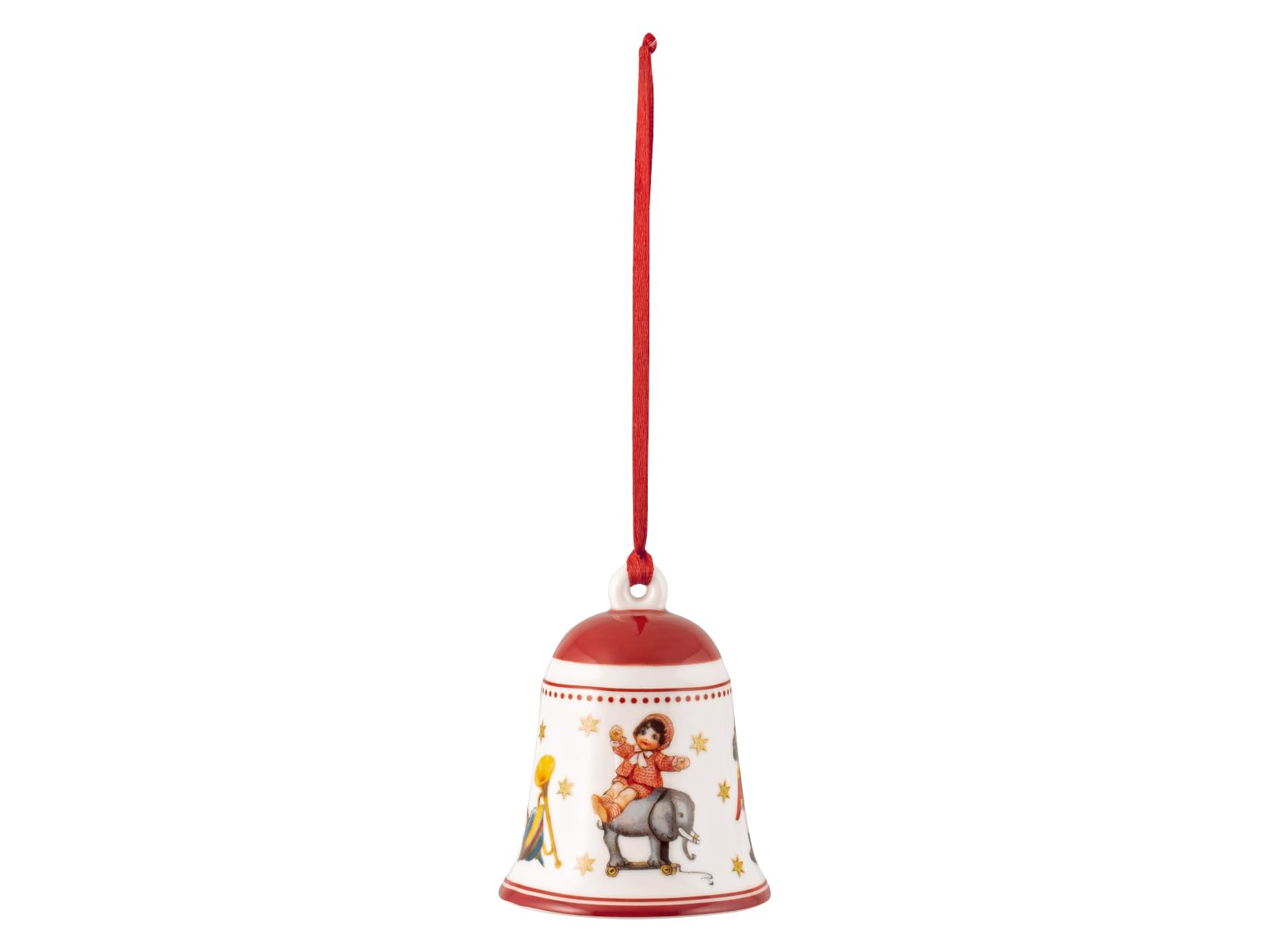 Villeroy & Boch - My Christmas Tree, Bell toy,Porcelain, red,5.5x5.5x6.5cm,14-8622-6849