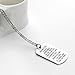 danjie To My GrandSon Dog Tag Military Stainless Steel Pendant Necklace Grandson Always Remember You are Braver Stronger Smarter than you think