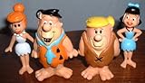 The Original Flintstones Cartoon Figure Set with Fred, Barney Wilma and Betty