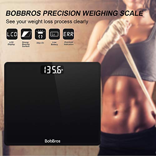 BobBros Digital Body Weight Scale, Bathroom Scale Smart with Stepon