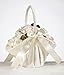 Lillian Rose Ivory Elegant Large Satin Flower Girl Basket