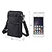 Sinbomay Crossbody Cell Phone Bags w/RFID Blocking-Casual Water Resistant Nylon Fanny Pack/Waist Phone Purse Pouch Crossbody Wallet Phone Bag Mini Shoulder Arm Bag Cell Phone Purse (Black color)