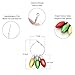 Zhenhui Christmas Bulb Hoop Earrings - Fashion Christmas Holiday Jewelry Gift Hypoallergenic Earrings for Women Girls,Cute Hoop Dangle Earrings with Festive Light Bulb (Hoop Earrings with Bulb)