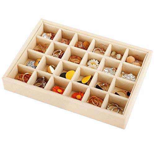 Mebbay Velvet Jewelry Tray Organizer with Removable Costa Rica Ubuy