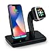 Wireless Charger, ASPECTEK Qi Wireless Charging Stand Compatible for iPhone X/XS Max/XR/8/Plus Samsung Galaxy S9/S8/2 in 1 Charger Station Holder Compatible for Apple Watch Series 2, 3
