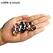 Longbeauty 6 Pair Stainless Steel Screwe Flesh Tunnel Expander Eer Plug Gauge Earlets 6 Colors 22MM