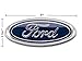 FORD 7 Inch Front Grille Tailgate Emblem, 3D Oval 3M Double Side Adhesive Tape Sticker Badge for Ford Escape Excursion Expedition Freestyle F-150 F-250 F350 (Blue)