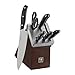 HENCKELS Definition 7-Piece Self-Sharpening Razor-Sharp Knife Block Set for Paring, Santoku, Utility, Chefs, Carving, Kitchen Shears, German Engineered Informed by 100+ Years of Mastery, Black