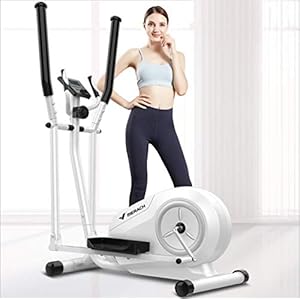 UWY Advanced Bicycle Trainer, 3-In-1 Elliptical Cross Trainer Exercise Bike-Fitness Weight-Loss Workout Machine + Heart Rate Pulse Sensors