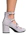 J. Adams Mimosa Mary Jane Strap Heel - Strappy Low Ankle Heel - Comfort Casual Pumps for Work Party