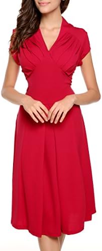 VOG Women's Classic Slim Fit Sleeveless Midi Pencil Business Bodycon Dress