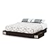 South Shore Step One Platform Bed with Drawers, King, Chocolate