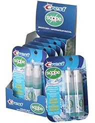 Crest Scope | Peppermint Breath Mist - 0.24 ounce (7mL) 2-pack sprayers, 6 count (12 spray) display