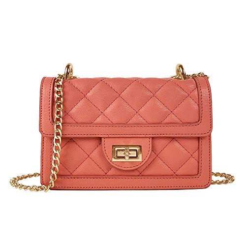 SG SUGU Small Quilted Crossbody Bag, Trendy Designer Shoulder Bag, Phone Wallet Purse for Women