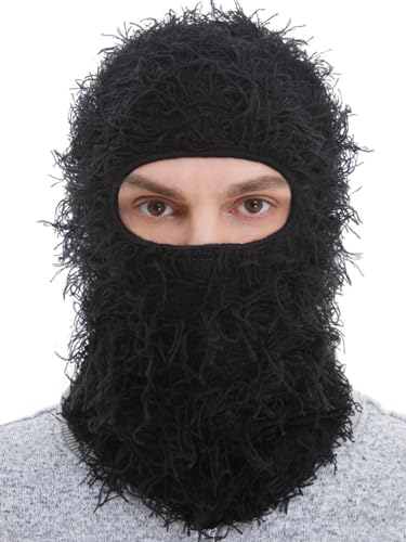 2 Pcs Distressed Balaclava Full Face Ski Mask Knitted Balaclava