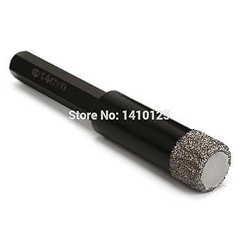 Generic 16mm : 6-16mm 1/4"-5/8" inch Professional Brazed Diamond Core Drill Bit Hole Cutter Saw Hex Shank 3/8" for Granite Marble Glass Ceramic