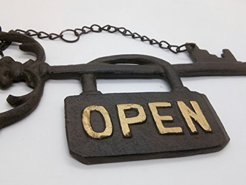 Open & Closed Sign Key Lock Idea Metal Wall Sign Bar Pub Club Plaque Decor - Thumbnail 4