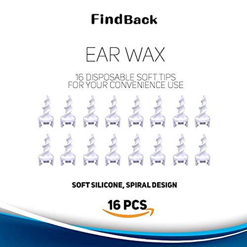 Ear Cleaner Earwax Removal Kit Smart Ear Swab with Soft Spiral Cleaner, Ear Care Kit with 16 Replacement Tips (White)