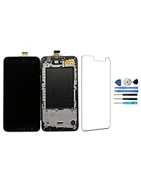 Pantalla LCD táctil digitalizador de cristal montaje con marco para LG K20 Plus K10 negro pieza de reparación de repuesto + herramienta (no compatible con Verizon K20V)
