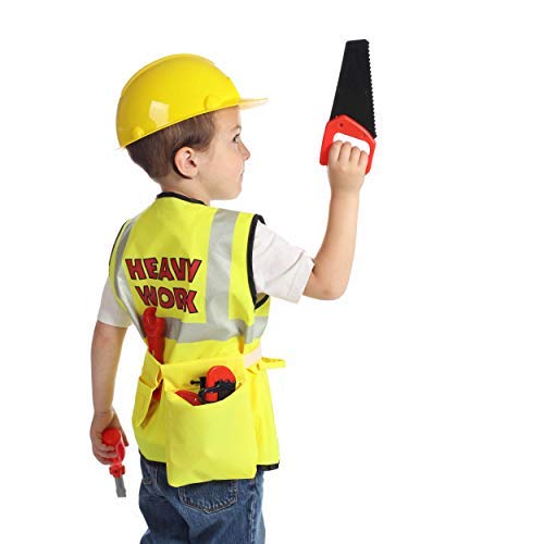 Dress 2 Play Builder Pretend Costume, 9 Piece Dress up Set with Accessories - Thumbnail 3