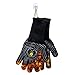 BBQ Essentials Heat Resistant BBQ Gloves | 1472°F Extreme Heat Proof Oven Mitts | One Size Fits All Silicone Based Fire Safety Gloves for Cooking, Grilling, Baking, Camping, Pot Handling, Free E-Book