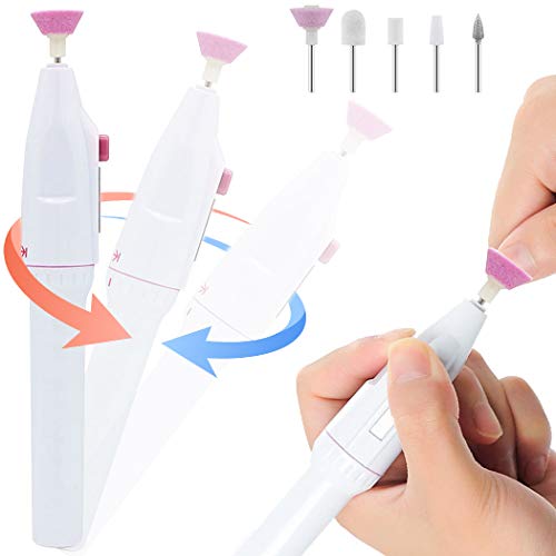 B bangcool Electric Manicure Set Professional Electric Nail Drill Kit for Acrylics Gel Nails Pedicure Acrylic Nail File Machine Salon Nail Drill Set for Home Salon Use Nail Buffer Polisher