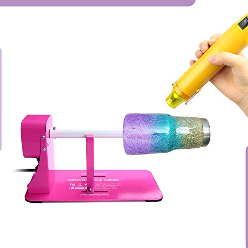300W Heat Gun NODDWAY Portable Handheld Hot Air Gun, High-Temperature Bubble Buster Tools for Embossing, Heat Shrink, Making Epoxy Glitter Tumblers, Convex Powder Painting