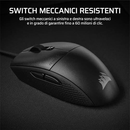 M55 Mouse da Gioco FPS Leggero e Cablato – Nero